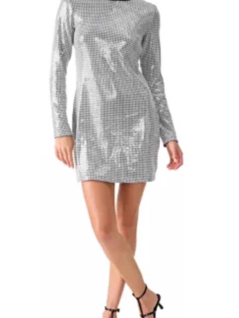 Sanctuary Dance Moves Sequin Houndstooth Dress NWT Size S.